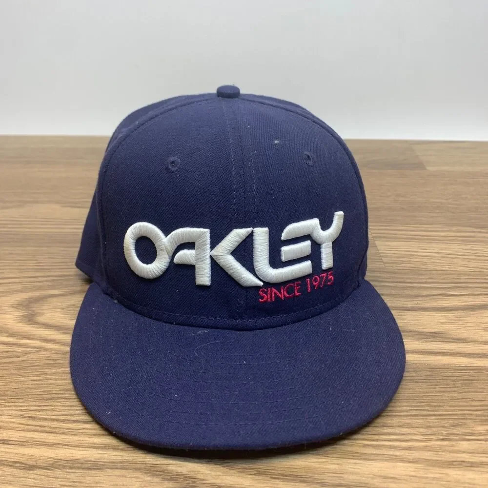 Oakley New Era Snapback Hat Blue Polyester‎ Cap